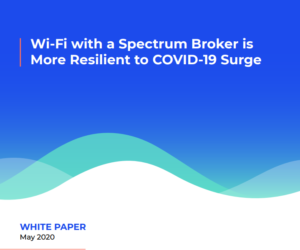 Wi-Fi with a Spectrum Broker is More Resilient to COVID-19 Surge