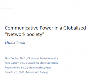 Communicative Power in a Globalized “Network Society”