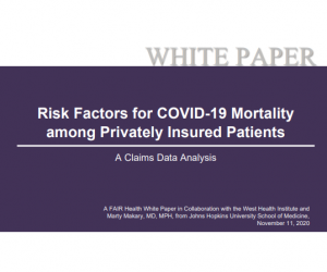 Risk Factors for COVID-19 Mortality among Privately Insured Patients