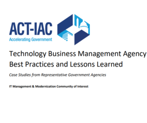 Technology Business Management Agency Best Practices and Lessons Learned